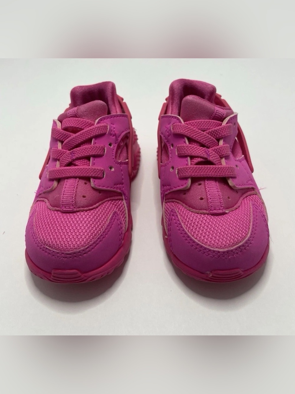 Nike Air Huarache Run GS Shoes | Girls Pink Size US 5C| Athletic | Casual